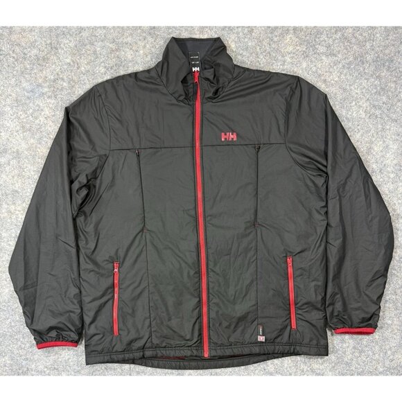 Helly Hansen Mens Regulate Midlayer Jacket Size 2XL Polartec Primaloft Black - Picture 1 of 13